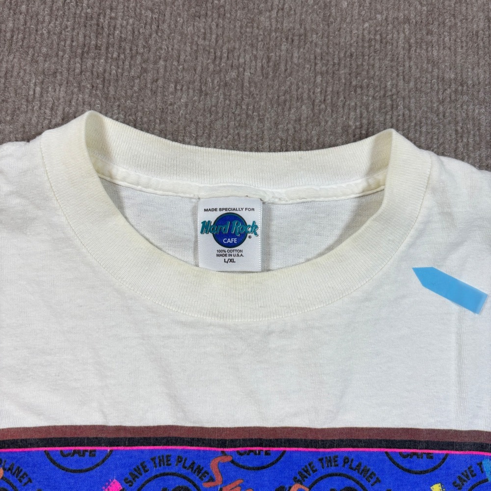 VTG 90s Single Stitch White Hard Rock Cafe San Fran Men's Size Large - Picture 2 of 9